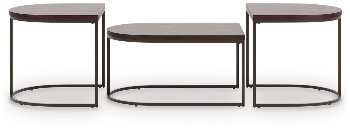 Vanmore - Occasional Table Set (Set of 3) - Dark Brown