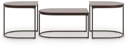 Vanmore - Occasional Table Set (Set of 3) - Dark Brown