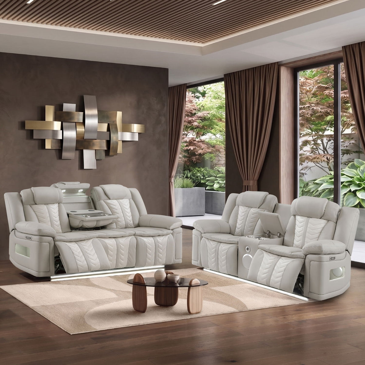 Cruiser - Power Reclining Set With LED Lighting