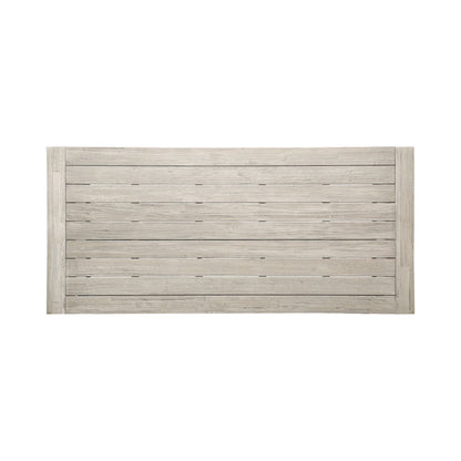 Equilibrium - Outdoor Dining Table With Wooden Frame And Slat Top