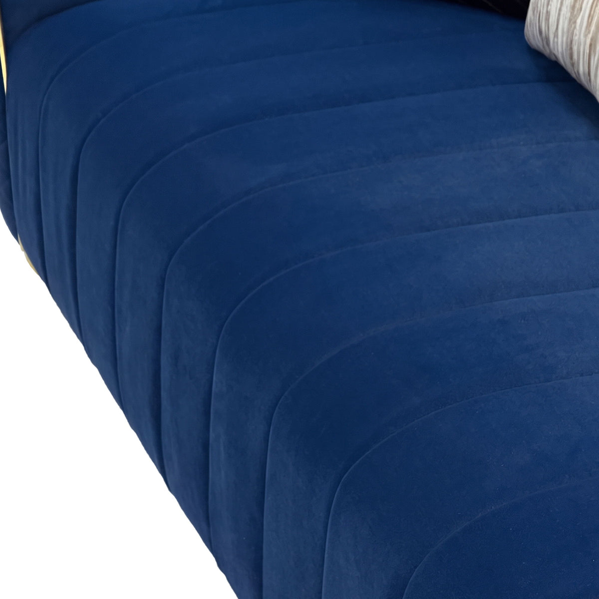 Sofa With Metallic Accents