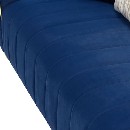 Sofa With Metallic Accents