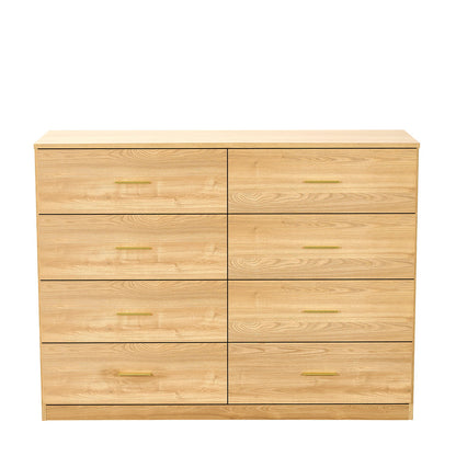 Modern Drawer Dresser For Bedroom, Ample Storage Wide Chest Of Drawers