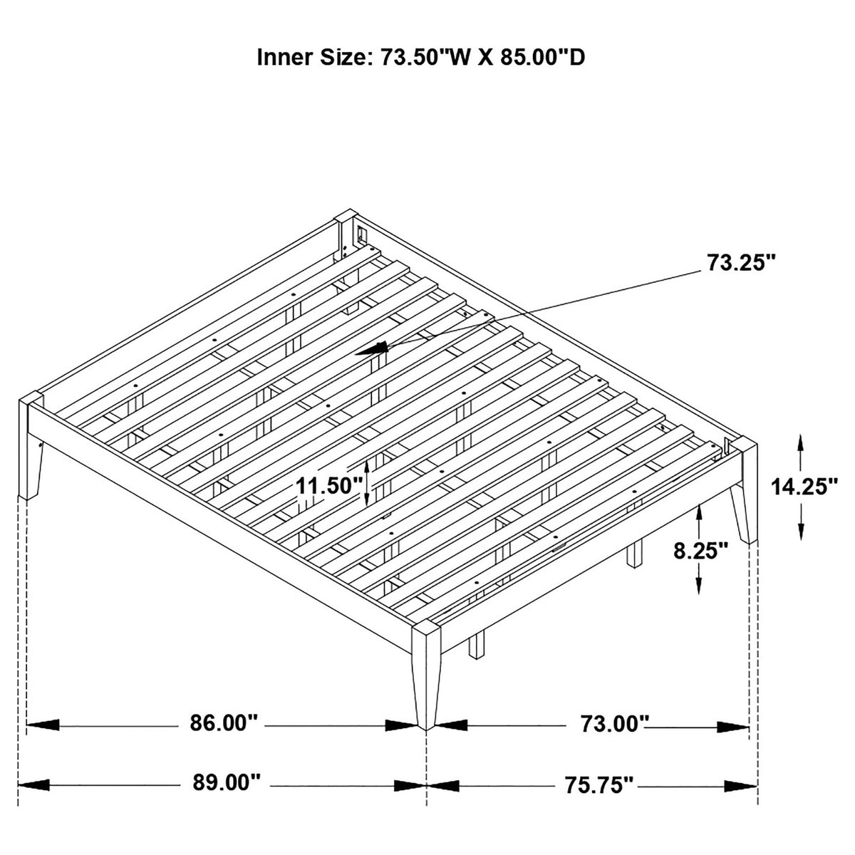 Hounslow - Platform Bed