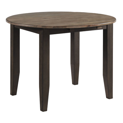 Beacon - Round Drop Leaf - Charcoal / Walnut
