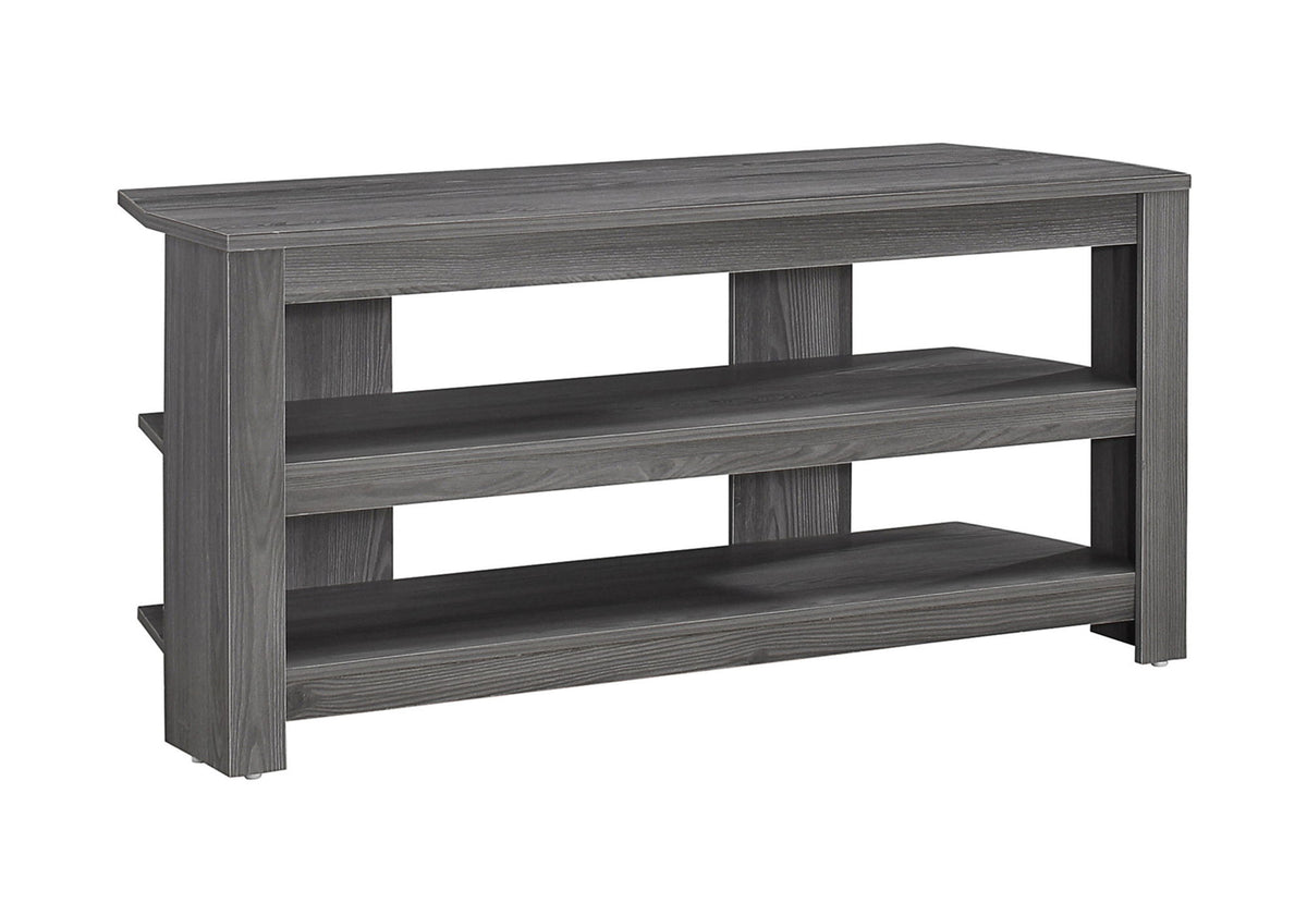 TV Stand, Console, Media Entertainment Center, 3 Storage Shelves