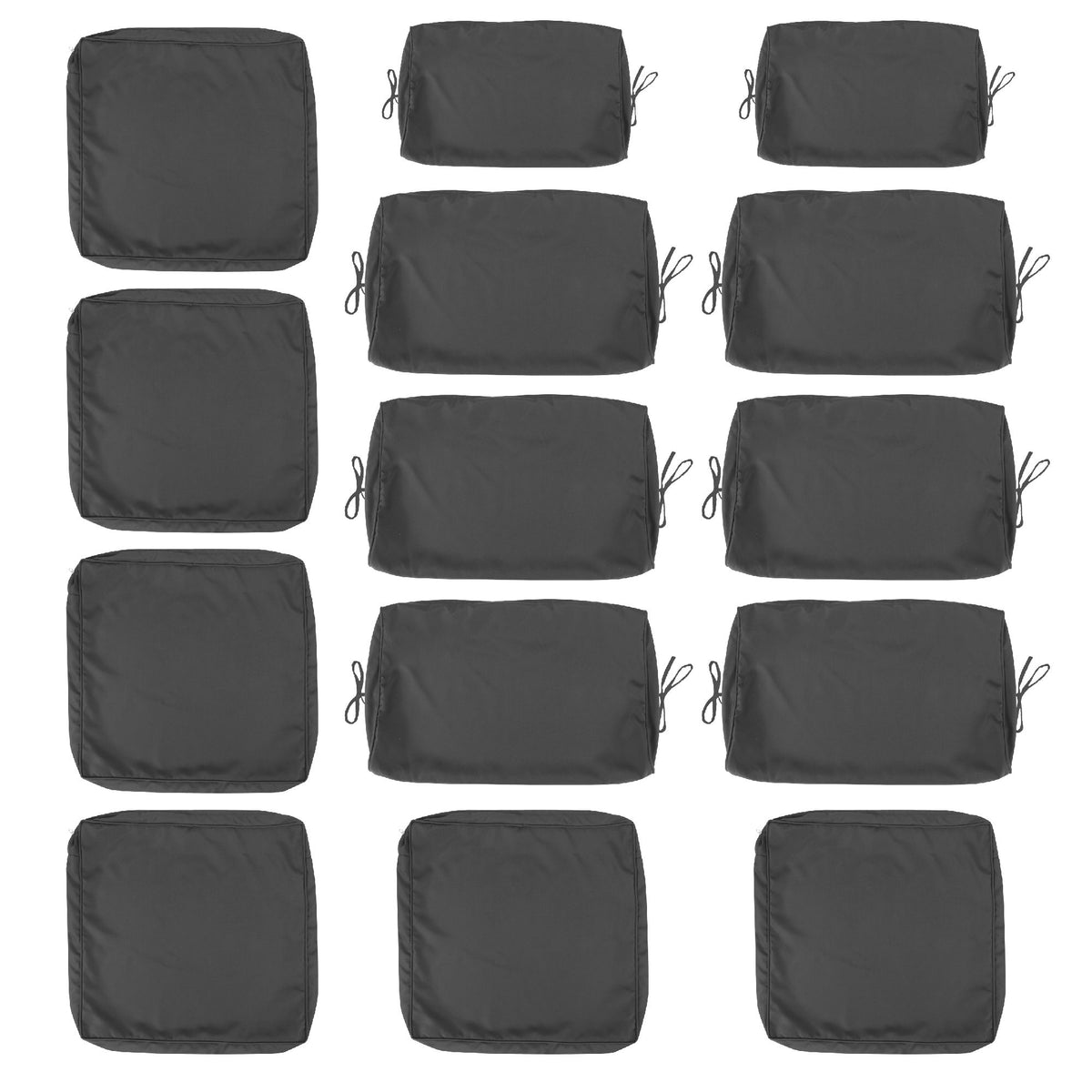 Cushion Covers For 7 Piece Wicker Sectional Sofa, 14 Pack Seat And Back Slipcovers With Zipper