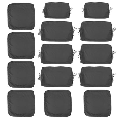 Cushion Covers For 7 Piece Wicker Sectional Sofa, 14 Pack Seat And Back Slipcovers With Zipper