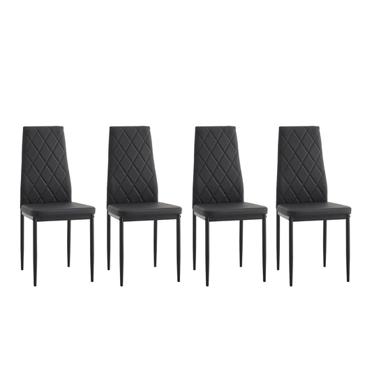 Modern Dining Chair With Diamond Design