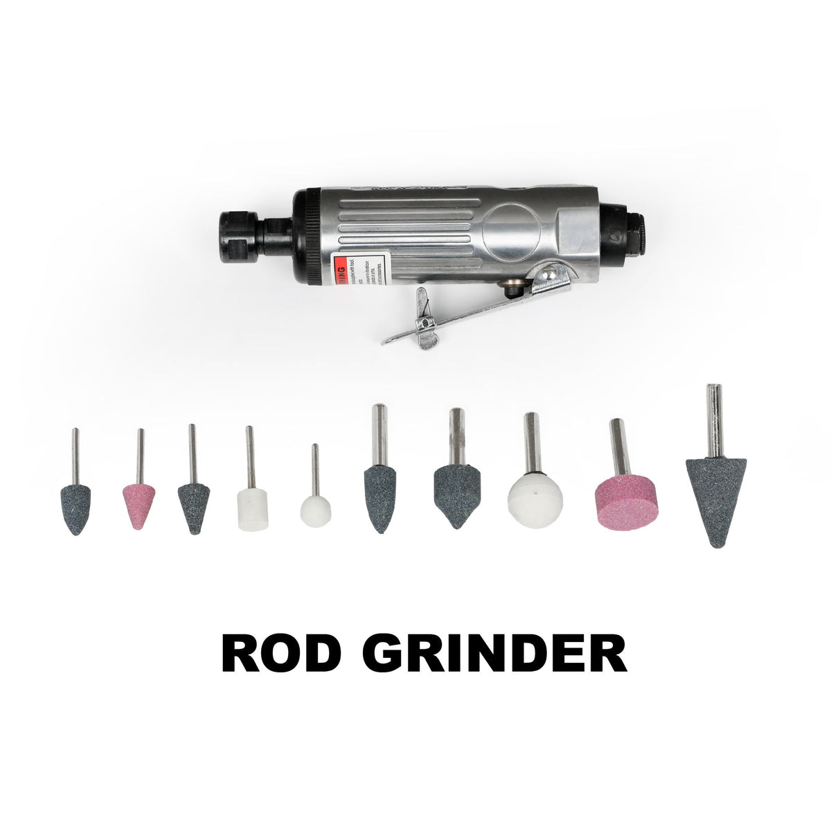 71 Piece Air Tool And Accessories Kit, Impact Wrench, Air Ratchet, Die Grinder, Aire Hammer, Hose Fittings, Storage Case - Black / Silver