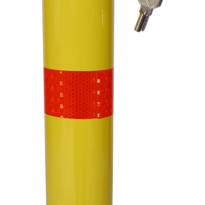 Parking Bollard Pole Barrier With Lock For Car Parking Protection