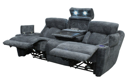 Dalton - Power Reclining Sofa, Loveseat, Recliner - Lucky Charcoal