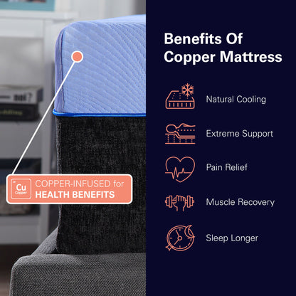 Remedy Sleep - 12" Flex Head Hybrid 5-Layer Memory Foam And Coil Adult Mattress