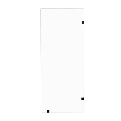 Frameless Bathtub Shower Screen, Reversible Installation