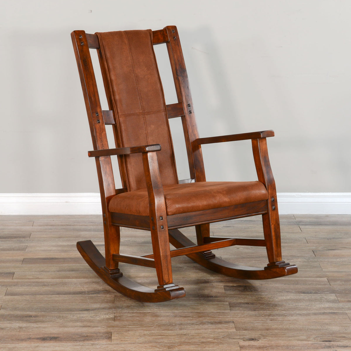 Santa Fe - Rocker, Cushion Seat & Back - Dark Chocolate