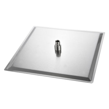 Modern 10" Square Rainfall Shower Head & Stainless Steel Wall Or Ceiling Mount Luxury Spa Shower Panel
