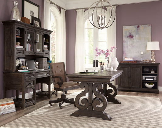 Bellamy - Fully Upholstered Desk Chair - Peppercorn