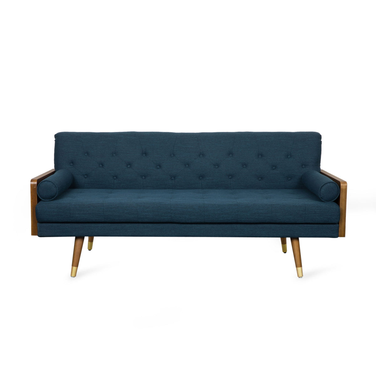 Aidan - Mid Century Modern Tufted Fabric Sofa