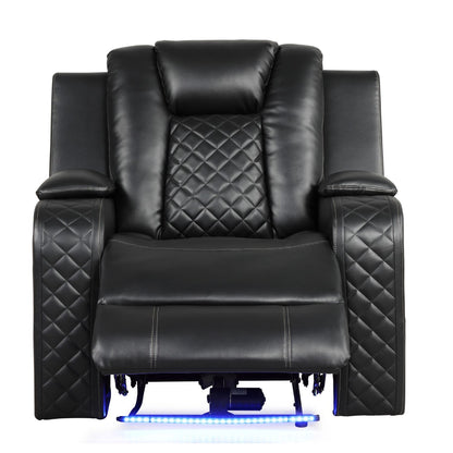 Benz - LED & Power Recliner Chair With Adjustable Headrest