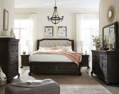 Bellamy - Complete Sleigh Storage Bed
