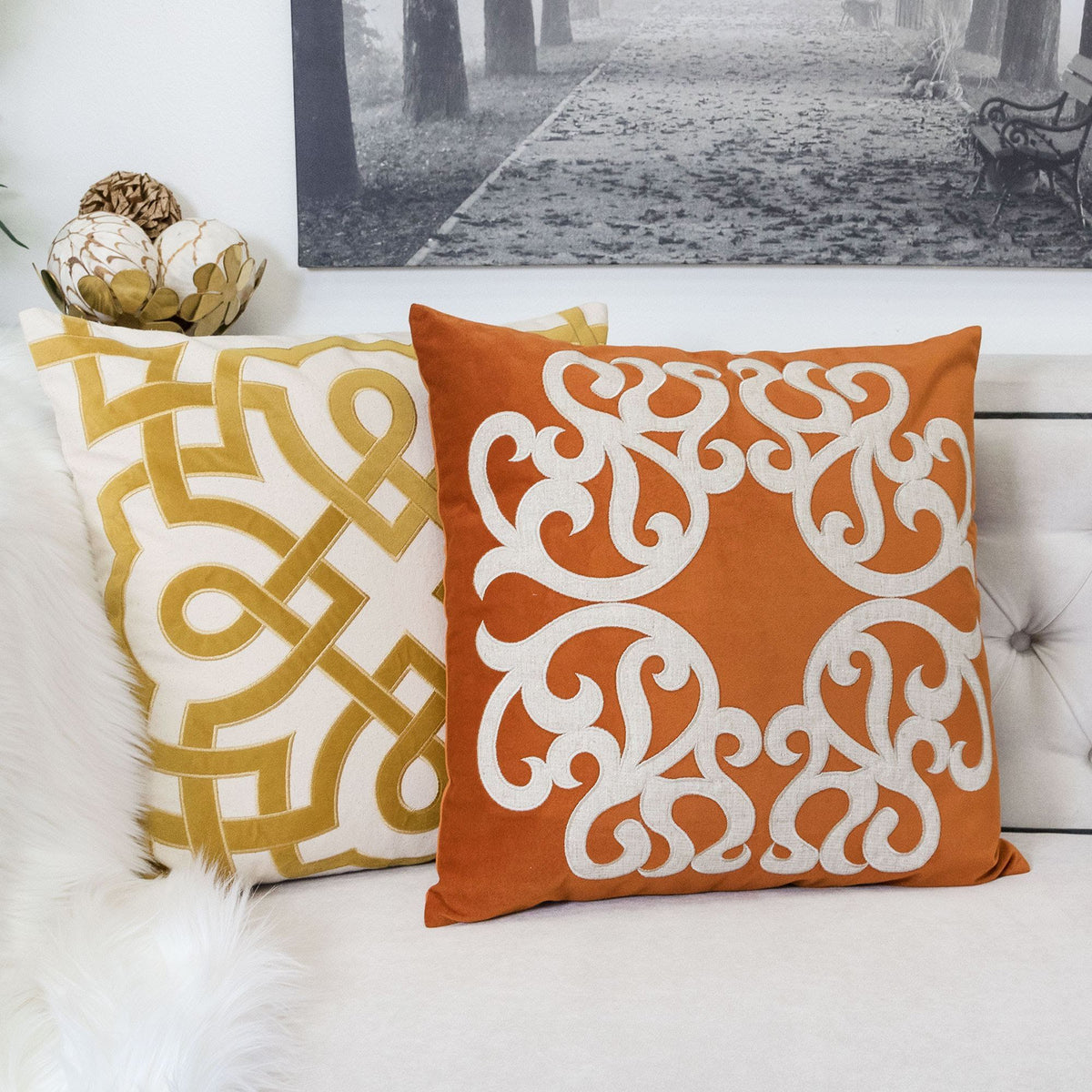 Dora - Pillow Cover With Matching Back