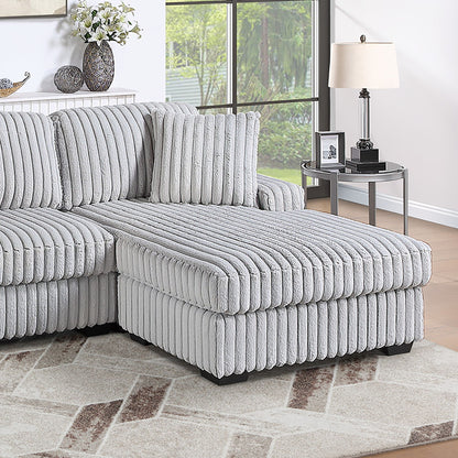 Sectional Sofa Set With Reversible Chaise, Living Room Furniture