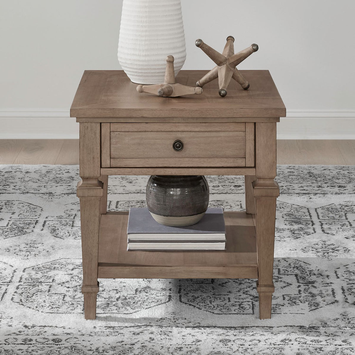 Haven Hills - End Table - Camel Beige