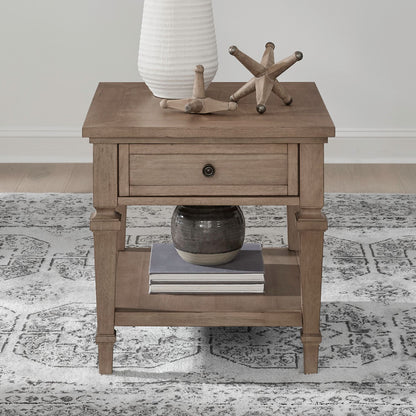 Haven Hills - End Table - Camel Beige