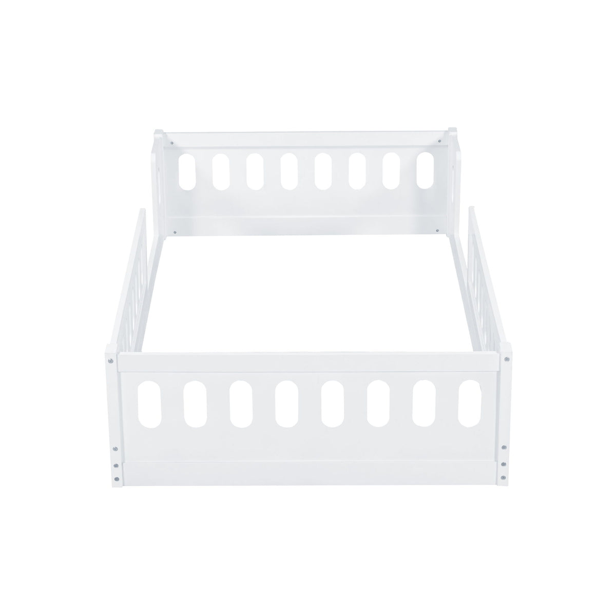 Platform Bed With Guardrail