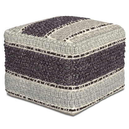 Grady - Handcrafted Square Pouf