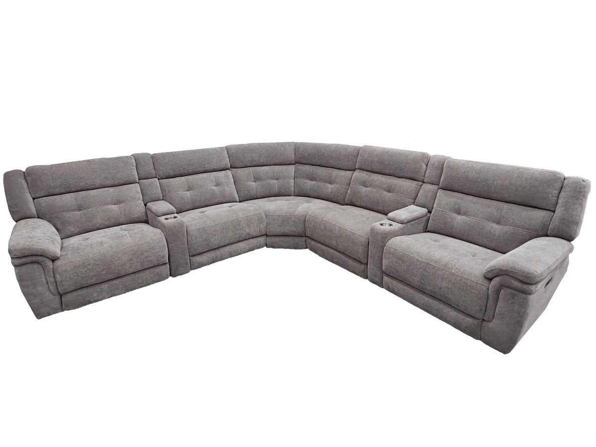 Richland - Modular Power Reclining Sectional With Power Adjustable Headrests