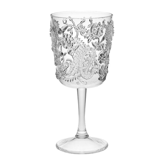 Paisley Acrylic Wine Glasses (Set of 4)