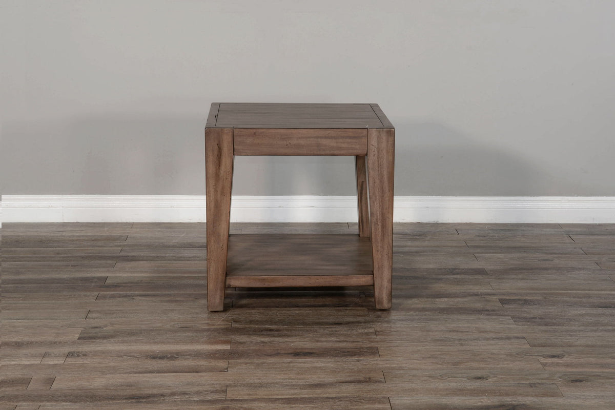 Doe Valley - Mahogany Wood Coffee Table With Casters
