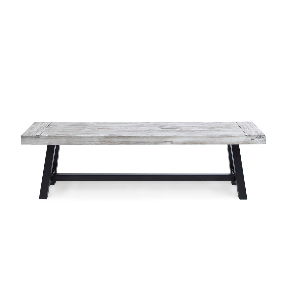 Tranquilizer - Outdoor Acacia Wood Bench With Slat Panel Design