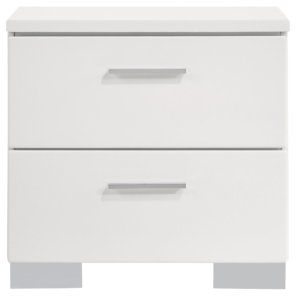 Dulcey - 2 Drawer Nightstand - Gloss White