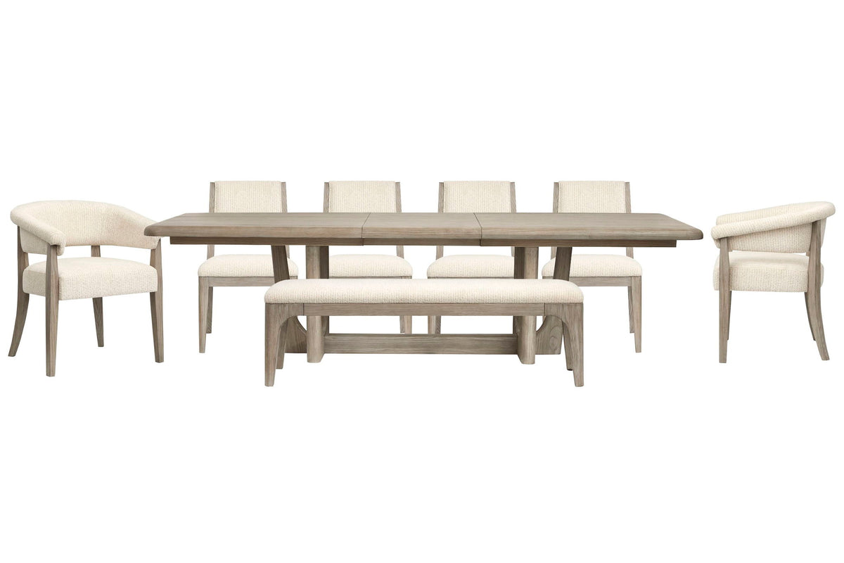 Braelyn - Extendable Trestle Dining Table Set