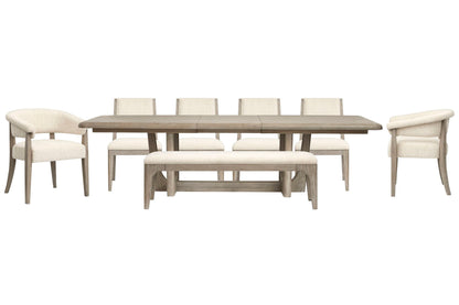 Braelyn - Extendable Trestle Dining Table Set