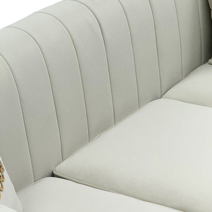 Upholstered 3 Seater Sofas Living Room Furniture (Set of 2)