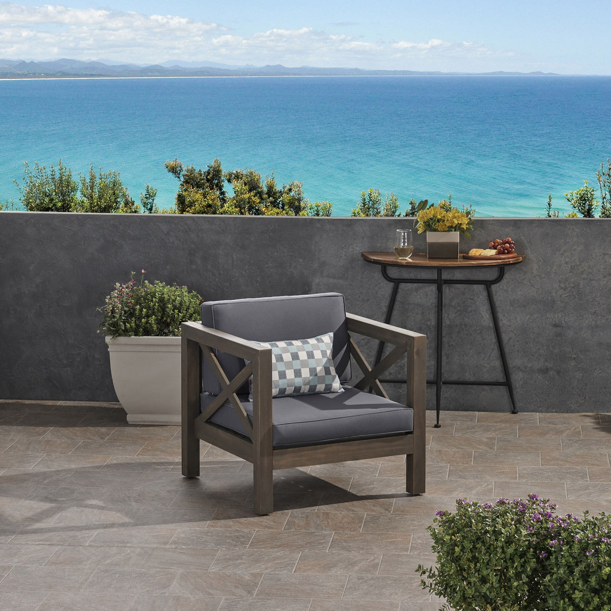 Brava - Mid - Century Modern Club Chair With Water Resistant Cushions