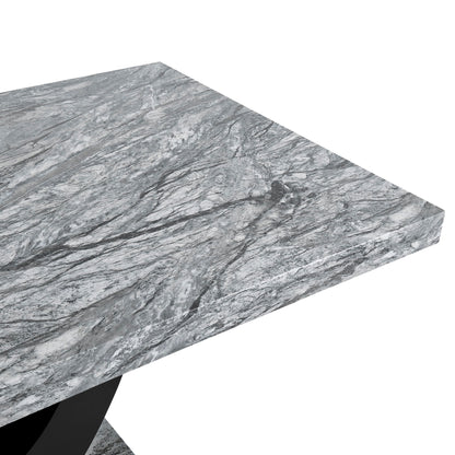 Lyra - Dining Table Top & Base - Gray