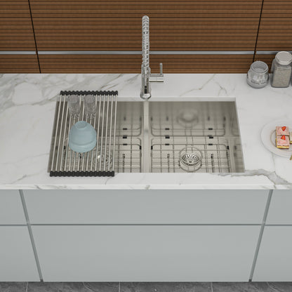 Modern Double Bowl Undermount Sink Design With 10" Deep Basins