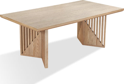 Sumner - Double Pedestal Oak Dining Table - Natural