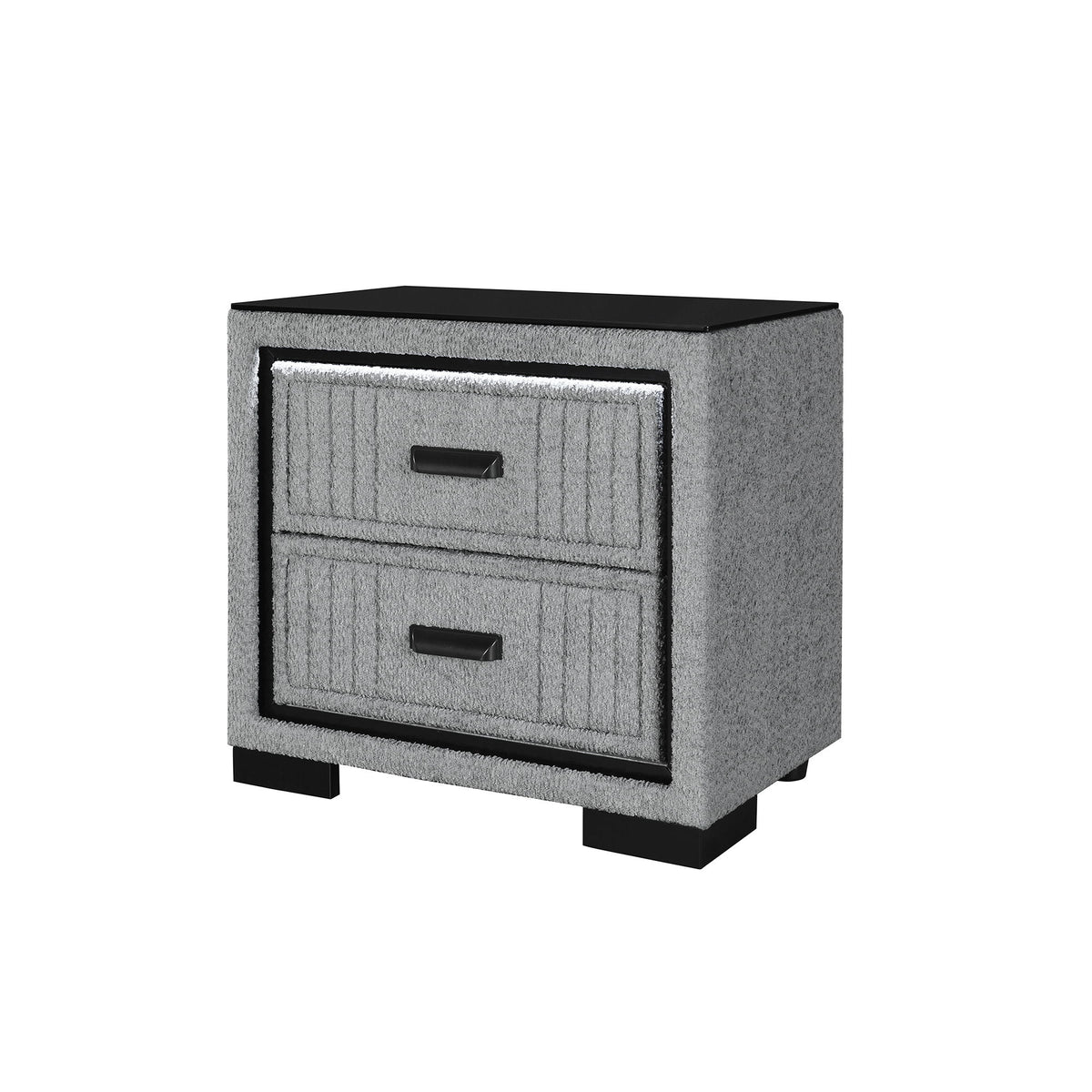 Isaiah - Nightstand With Upholstered Frame
