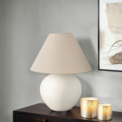 Lighting, Table Lamp Contemporary - Cream