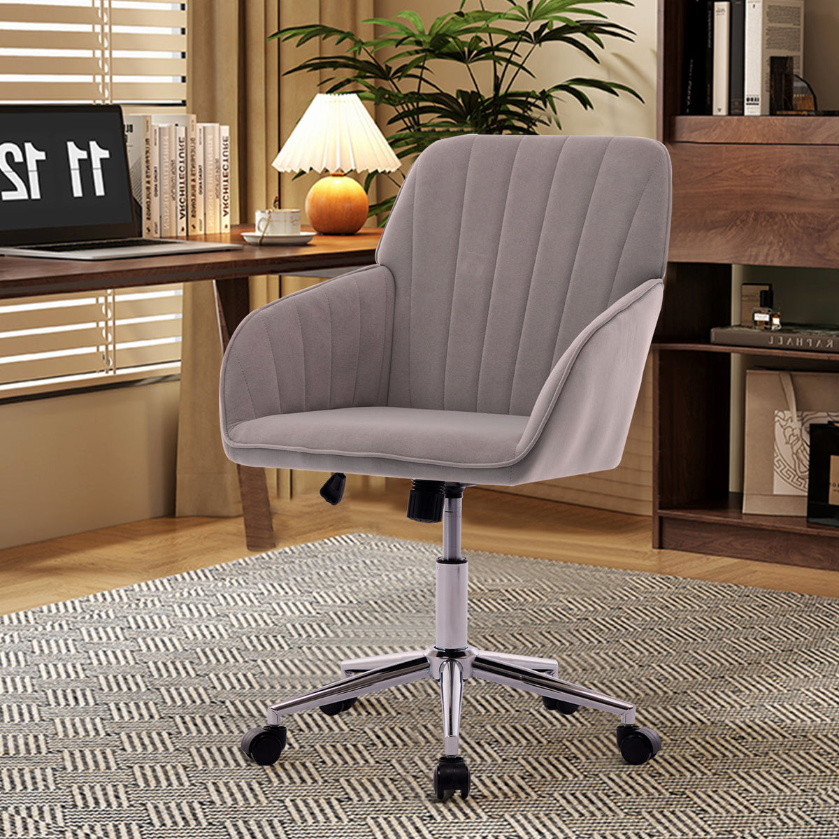 Adjustable Ergonomic Office Chair, Swivel Backrest Seat