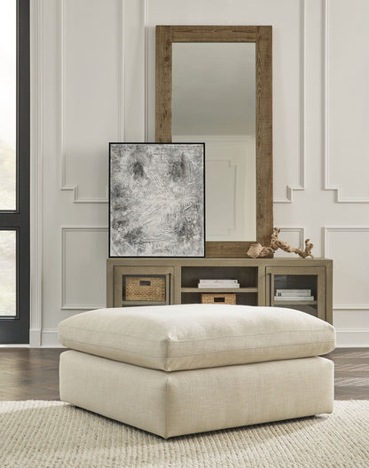 Elyza - 2 Pc. - Right Arm Facing Corner Chaise 3 Pc.Sectional, Ottoman - Linen
