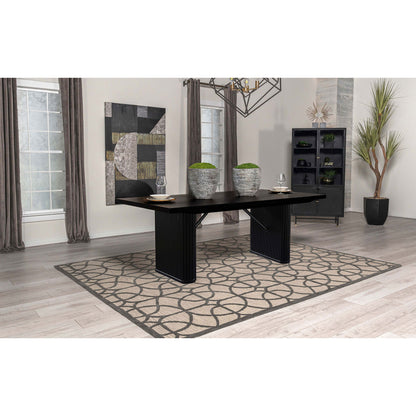 Houston - Rectangular Double Dining Table Top - Black