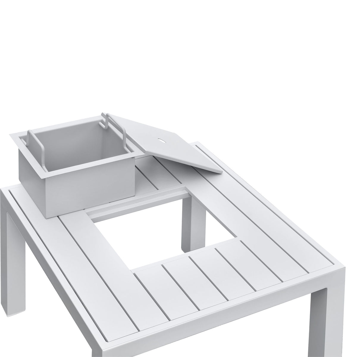 Nash - 6 Piece Outdoor Seating Sectinal And Table - Buff