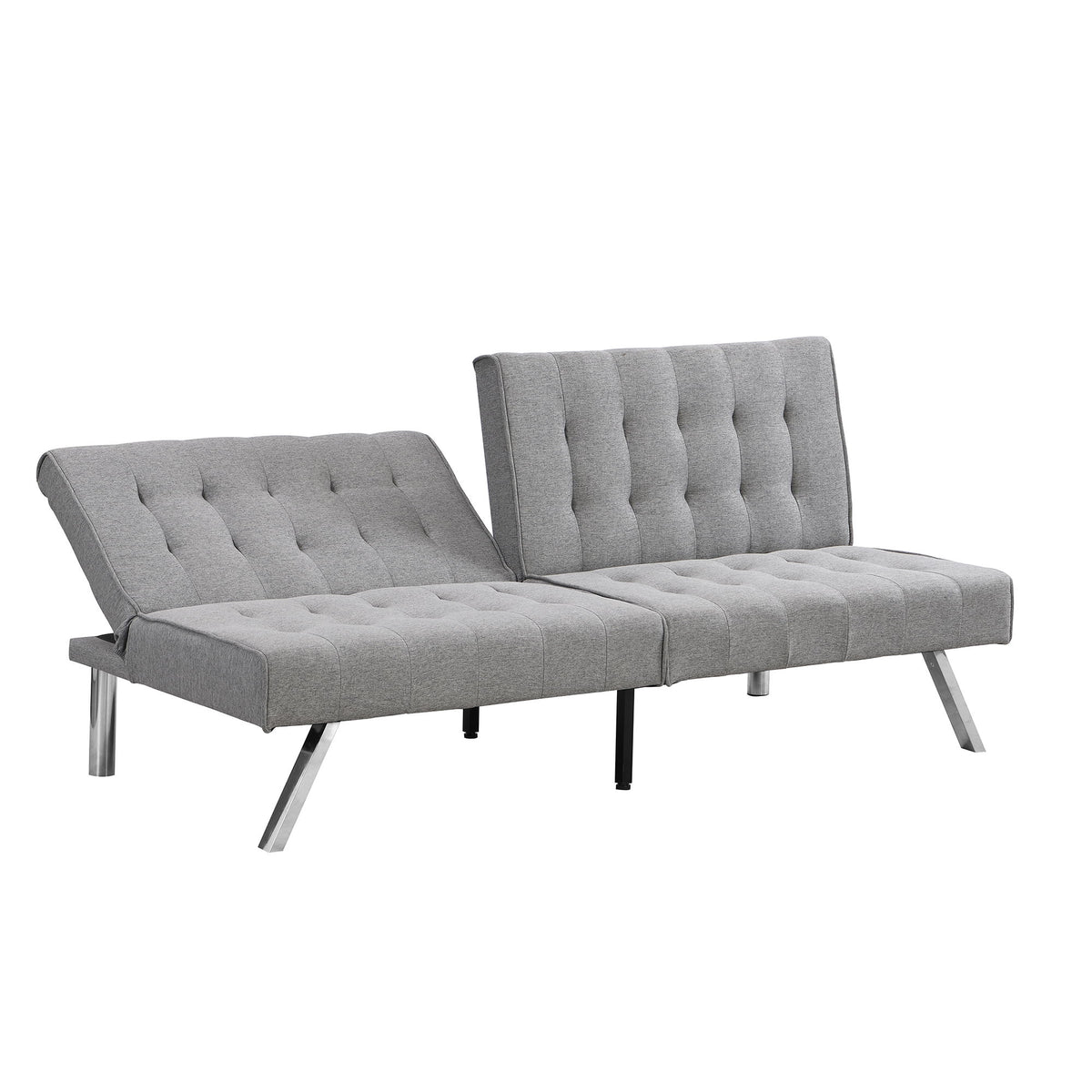 Modern Sofa Bed With Wood Frame And Stainless Legs
