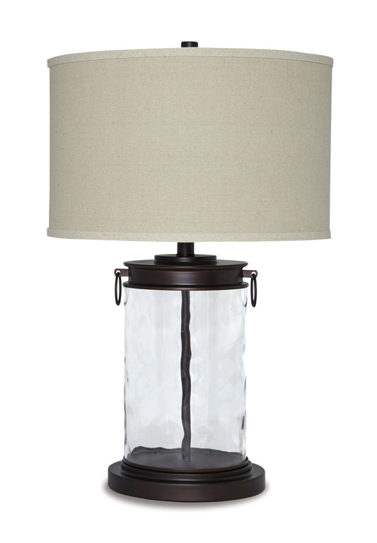 Tailynn - Glass Table Lamp  - Clear / Bronze Finish